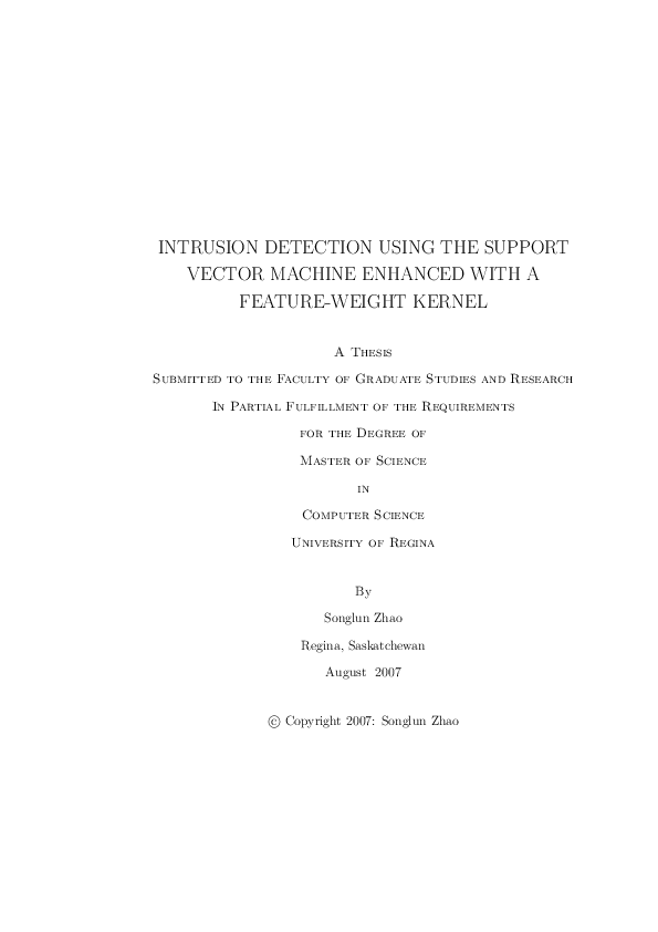 (PDF) Intrusion Detection Using the Support Vector Machine Enhanced ...