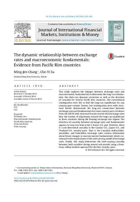 (PDF) The dynamic relationship between exchange rates and macroeconomic ...
