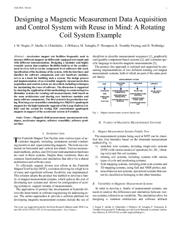 (PDF) Designing a Magnetic Measurement Data Acquisition and Control ...