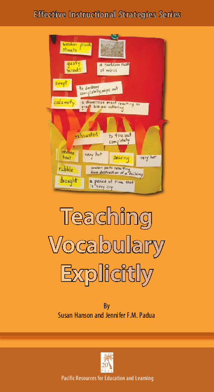 (PDF) Teaching Vocabulary Explicitly. Effective Instructional ...