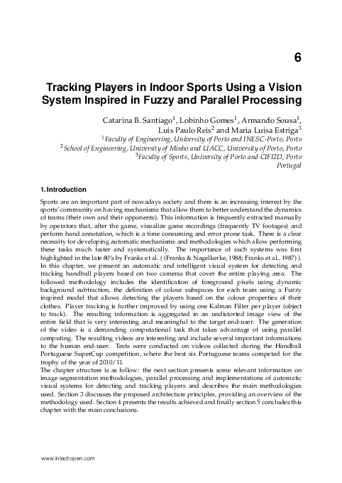 (PDF) Tracking Players in Indoor Sports Using a Vision System Inspired ...