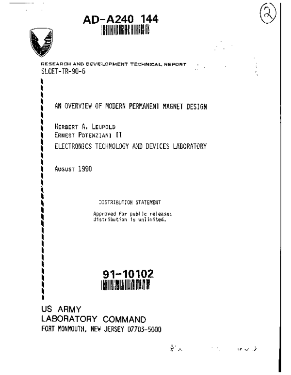 (PDF) An Overview of Modern Permanent Design Ernest Potenziani