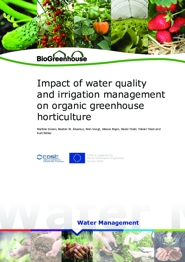 (PDF) Impact of water quality and irrigation management on organic ...