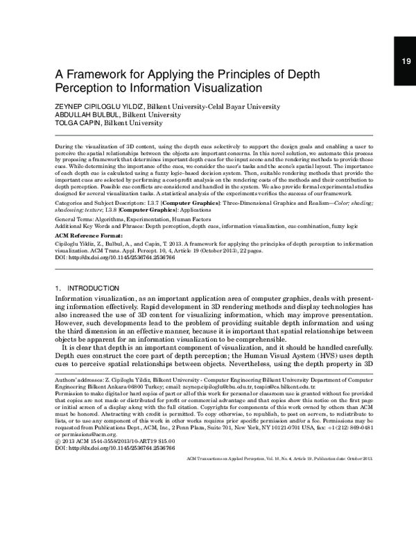 (PDF) A framework for applying the principles of depth perception to ...