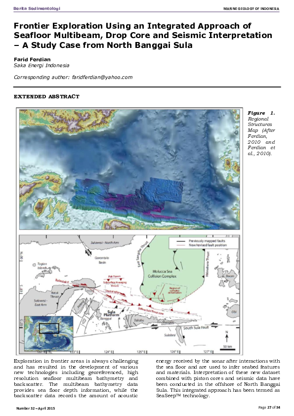 (PDF) Frontier Exploration Using an Integrated Approach of Seafloor ...
