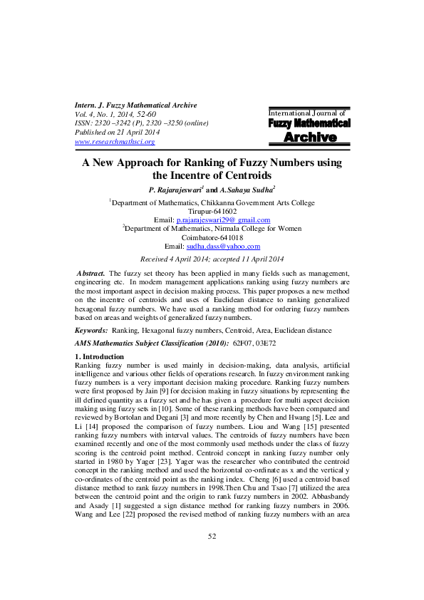 (PDF) International Journal of A New Approach for Ranking of Fuzzy ...