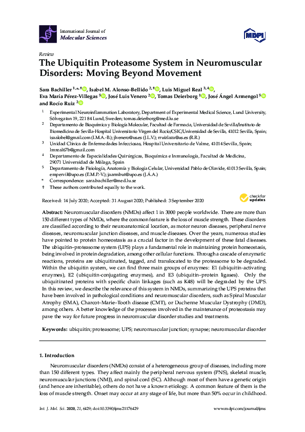 (PDF) The Ubiquitin Proteasome System in Neuromuscular Disorders ...