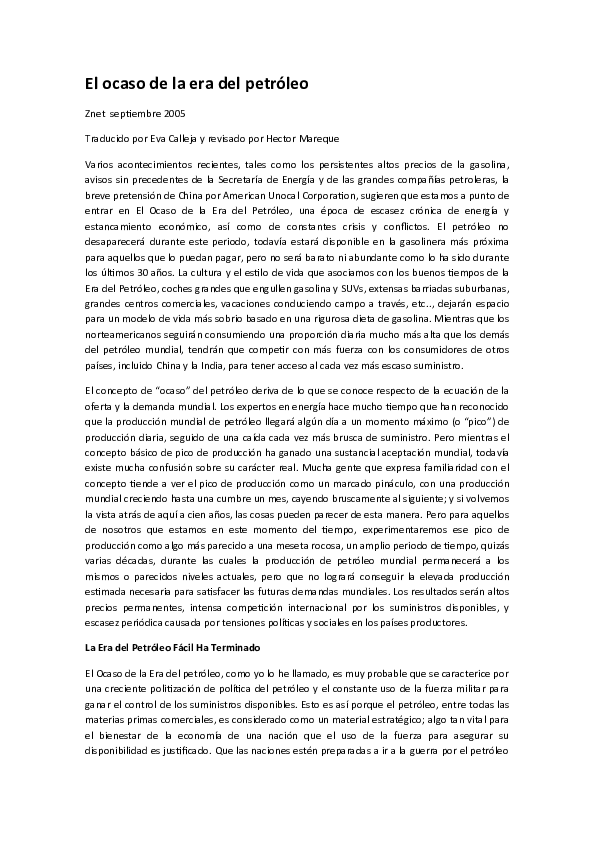 (DOC) El ocaso de la era del petróleo