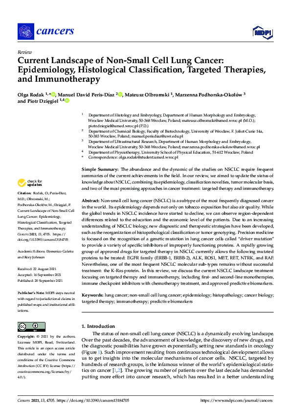 (PDF) Current Landscape of Non-Small Cell Lung Cancer: Epidemiology ...