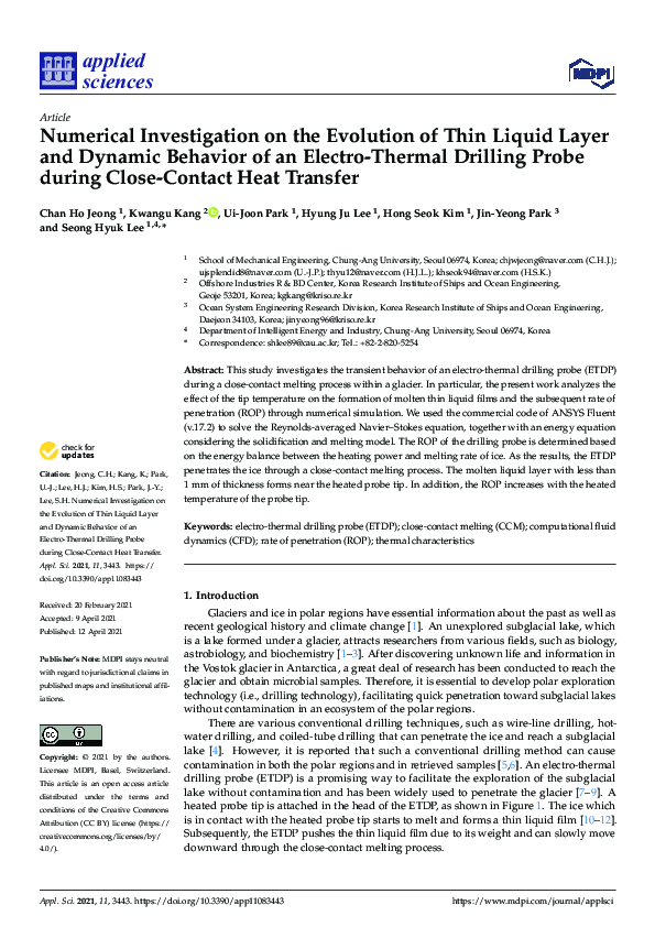 (PDF) Numerical Investigation on the Evolution of Thin Liquid Layer and ...