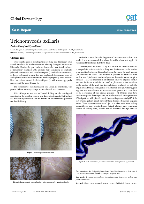 (PDF) Trichomycosis axillaris
