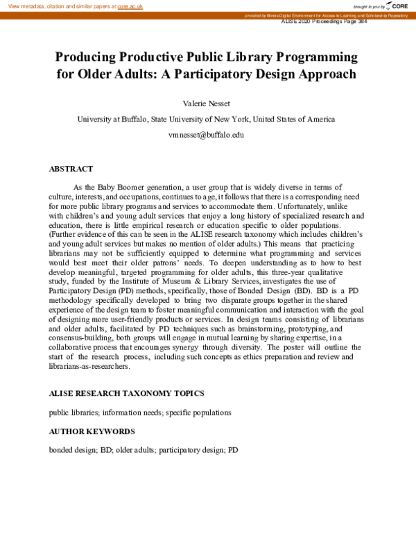 (PDF) Producing Productive Public Library Programming for Older Adults ...