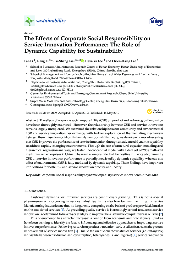 (PDF) The effects of corporate social responsibility on employees ...