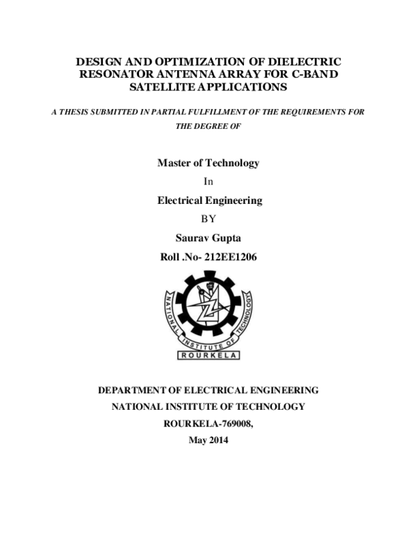 (PDF) Design and optimization of dielectric resonator antenna array for ...