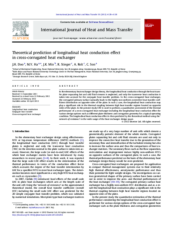 (PDF) Theoretical prediction of longitudinal heat conduction effect in ...