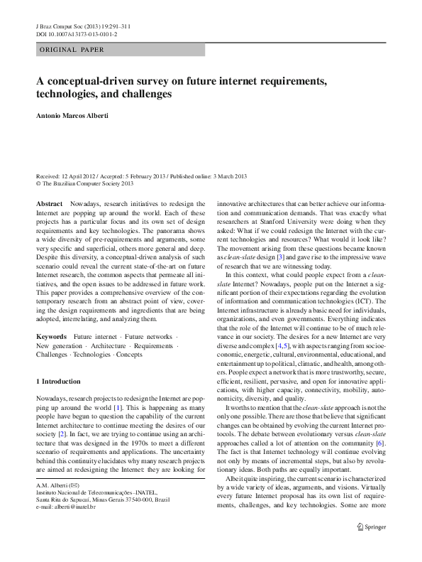 (PDF) A conceptual-driven survey on future internet requirements ...