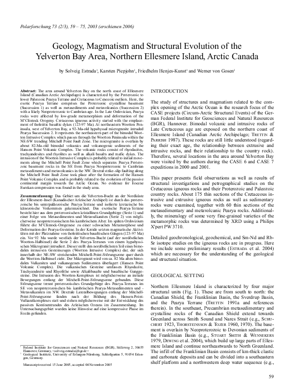 (PDF) Geology, Magmatism and Structural Evolution of the Yelverton Bay