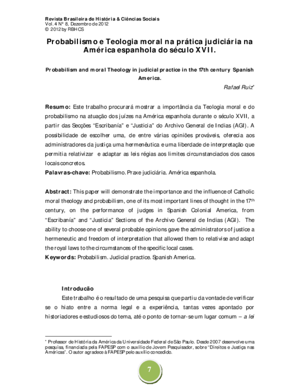 (PDF) Probabilismo e Teologia moral na prática judiciária na América ...