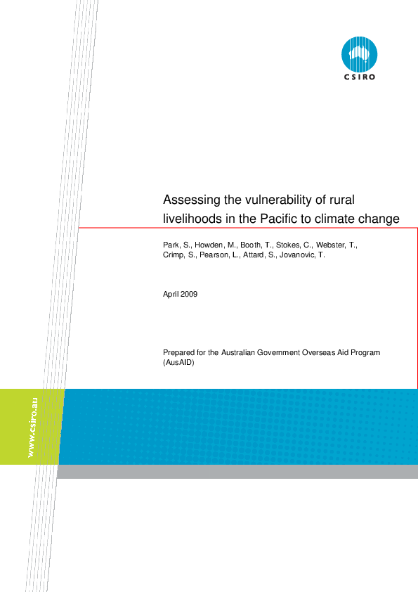 (PDF) Assessing the Vulnerability of rural livelihoods in the Pacific ...
