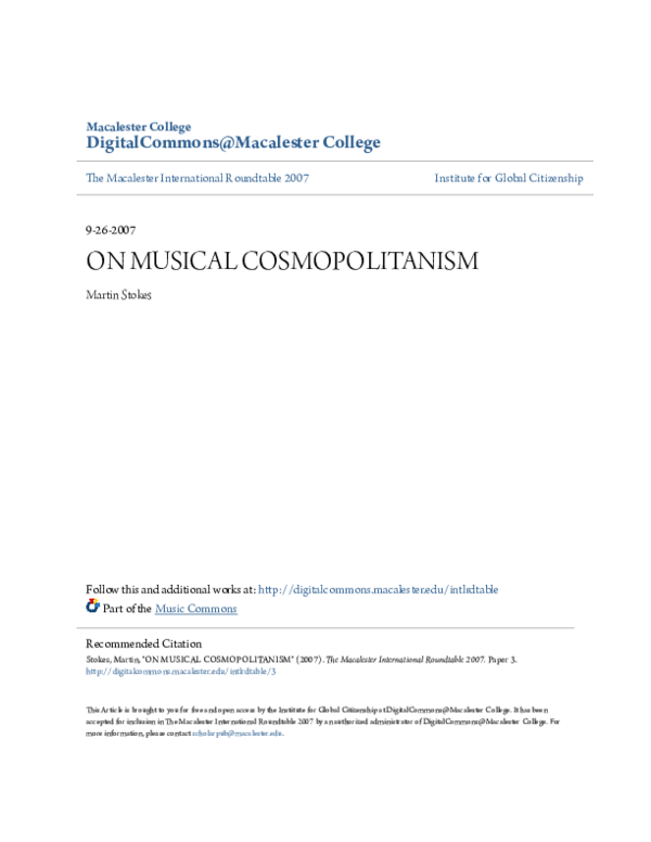 Literature, Music and Cosmopolitanism 洋書 Literature, Music and