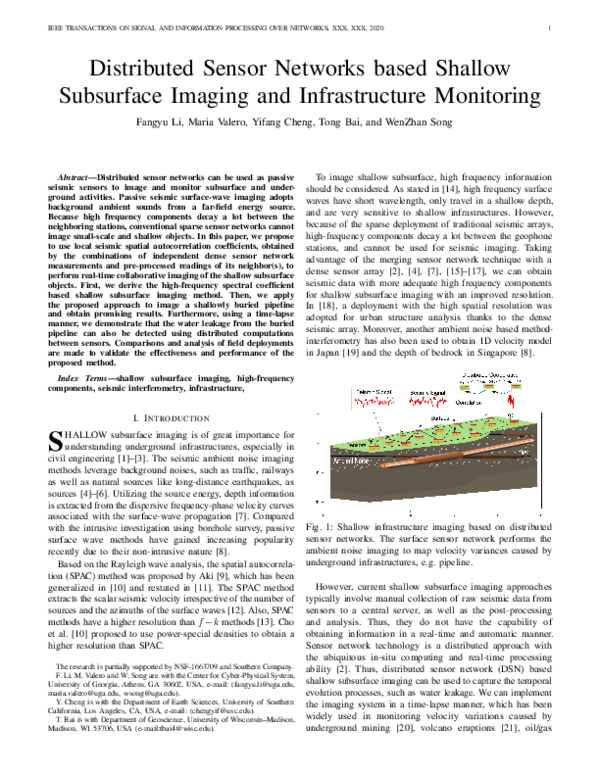(PDF) Distributed Sensor Networks Based Shallow Subsurface Imaging and ...