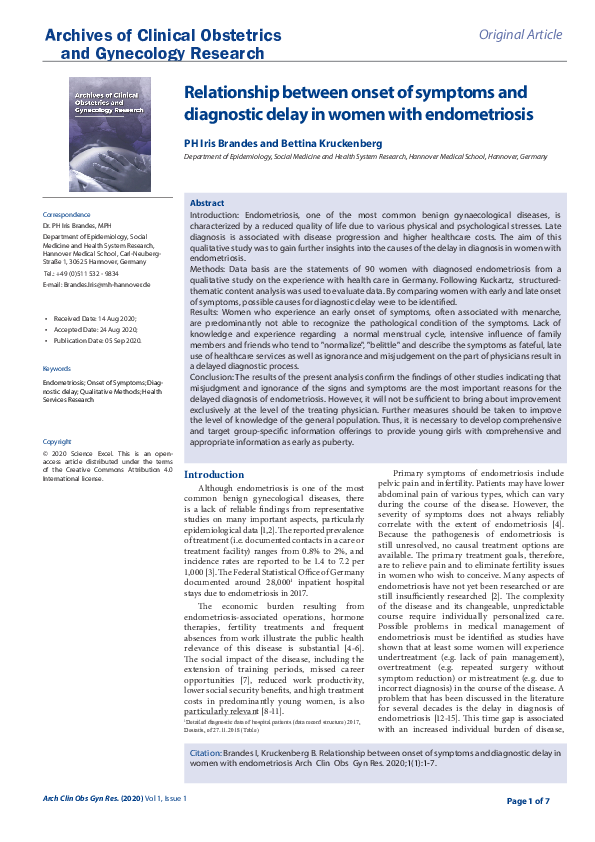 (PDF) Archives of Clinical Obstetrics and Gynecology Research