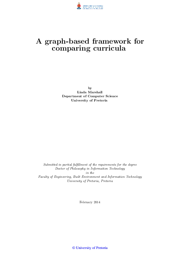 (PDF) A graph-based framework for comparing curricula