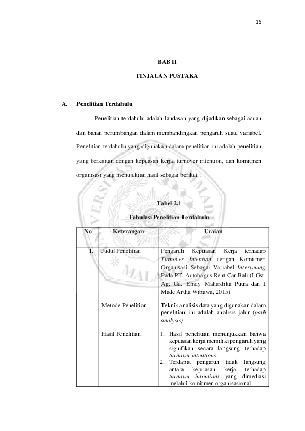 (PDF) PENGARUH KEPUASAN KERJA TERHADAP TURNOVER INTENTION SERTA