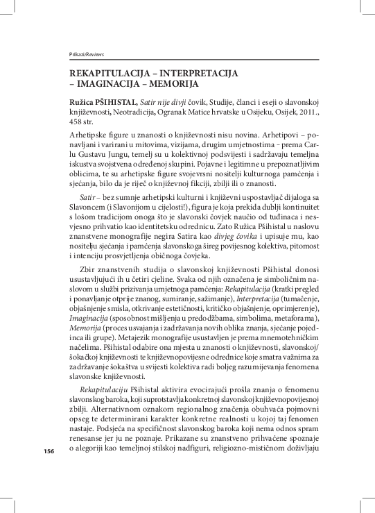(PDF) Rekapitulacija – Interpretacija – Imaginacija – Memorija