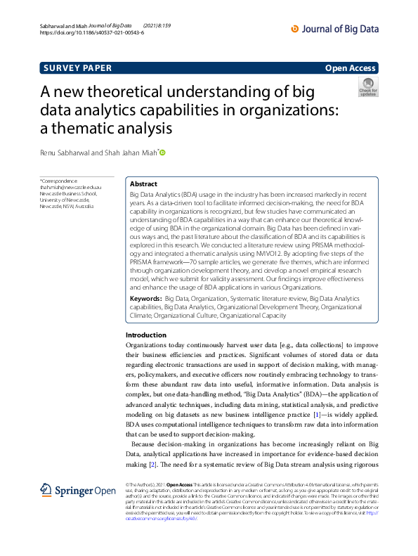 (PDF) A new theoretical understanding of big data analytics ...