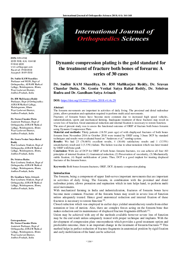 (PDF) Dynamic compression plating is the gold standard for the ...
