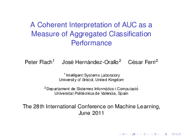 (PDF) A coherent interpretation of auc as a measure of aggregated ...