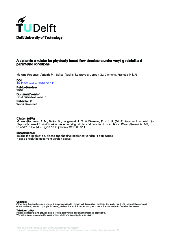 (PDF) A dynamic emulator for physically based flow simulators under ...