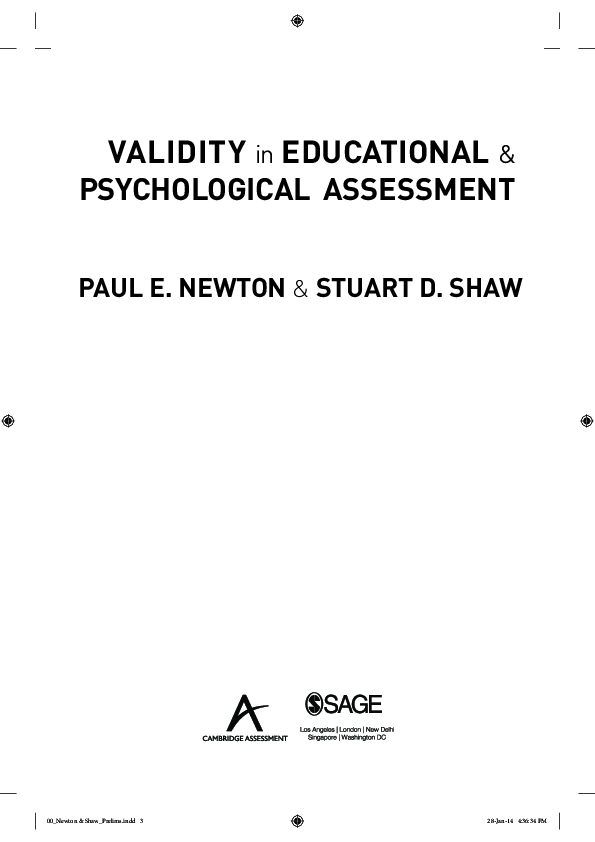 VALIDITY IN EDUCATIONAL AND PSYCHOLOGICAL ASSESSMENT PDF visual data 6