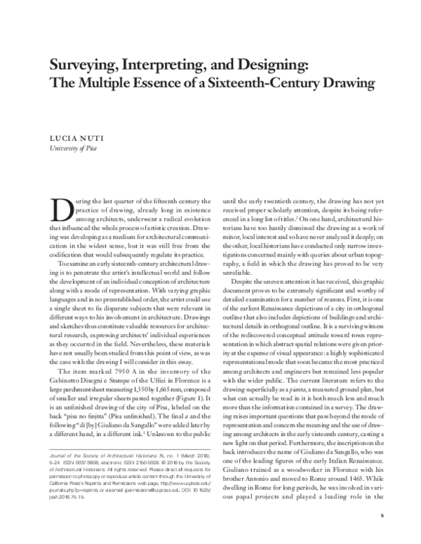 (PDF) Surveying, Interpreting, and Designing: The Multiple Essence of a ...