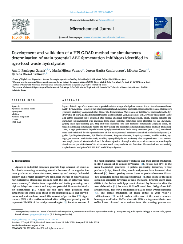 (PDF) Development and validation of an HPLC-DAD method for simultaneous ...