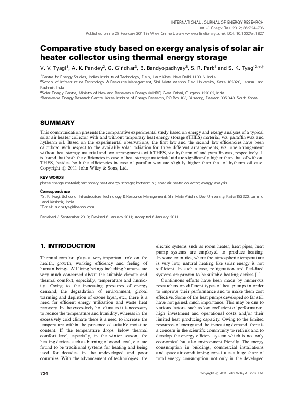 (PDF) Comparative study based on exergy analysis of solar air heater ...