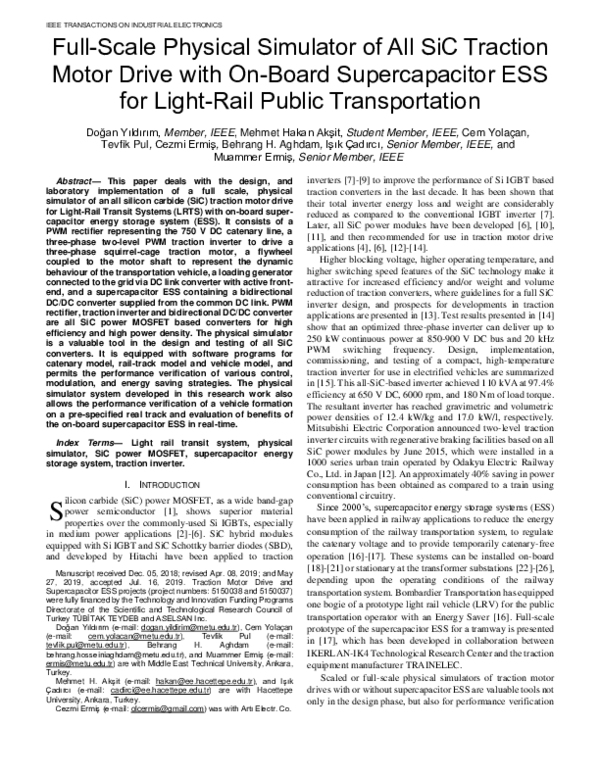 (PDF) Full-Scale Physical Simulator of All SiC Traction Motor Drive ...