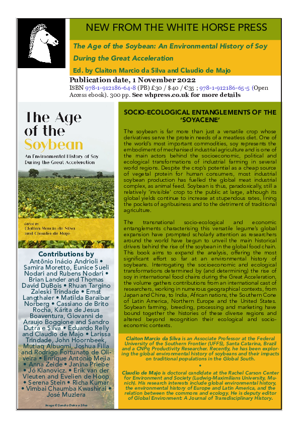 (PDF) The Age of the Soybean An Environmental History of Soy During