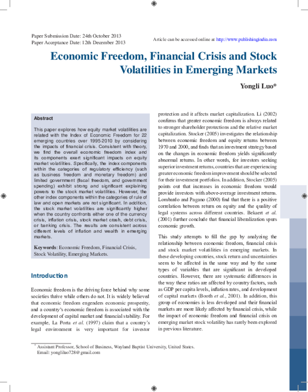 Economic Freedom Examples