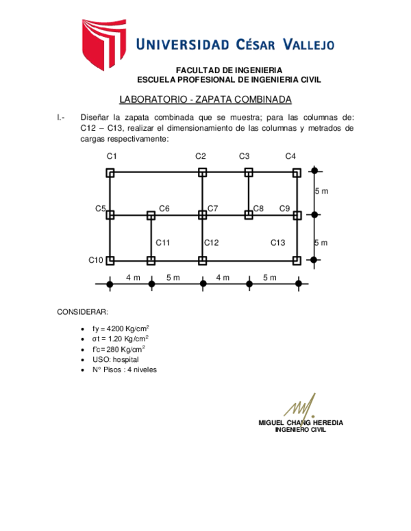 LABORATORIO -ZAPATA COMBINADA