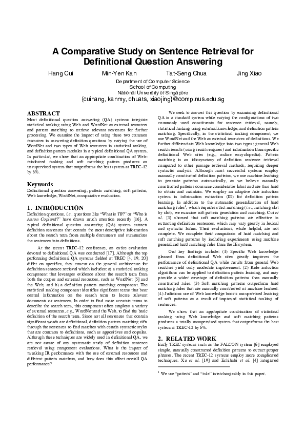 (PDF) A comparative study on sentence retrieval for definitional ...