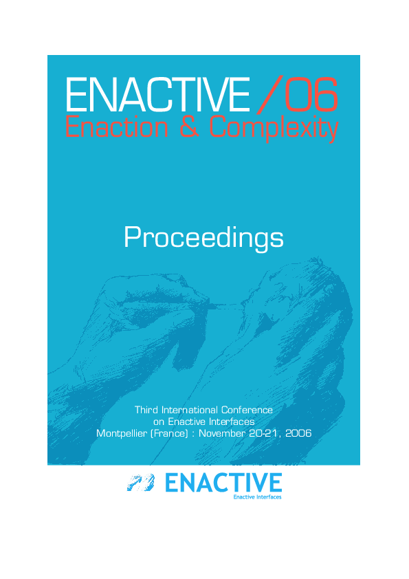 (PDF) Perception of an intentional subject: An enactive approach