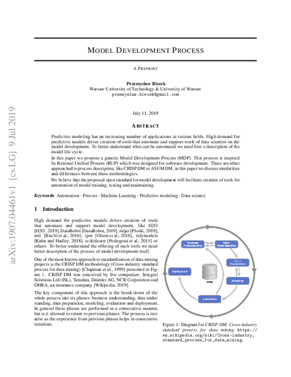 (PDF) Model Development Process