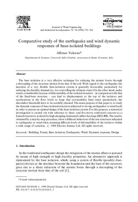 (PDF) Comparative study of the earthquake and wind dynamic responses of ...
