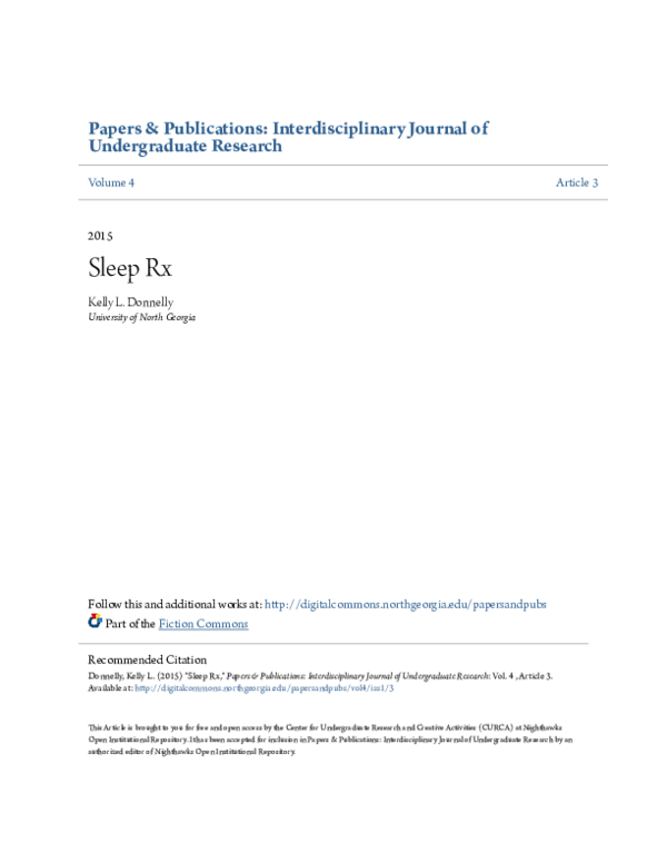 (PDF) Sleep Rx