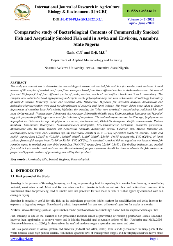 (PDF) Comparative study of Bacteriological Contents of Commercially