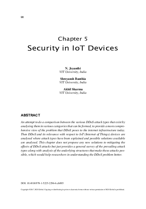 (PDF) Security in IoT Devices
