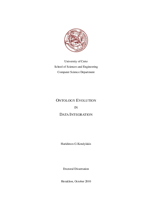 (PDF) Enabling ontology evolution in data integration