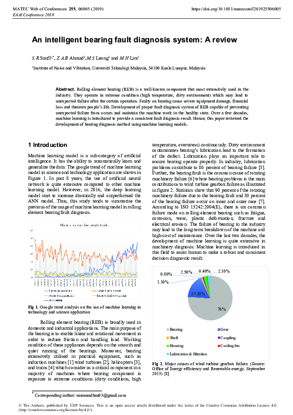 (PDF) An intelligent bearing fault diagnosis system: A review